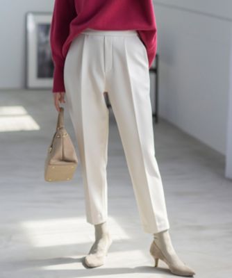 集英社HAPPY PLUS STORE組曲 L（クミキョク　エル）/【暖かい・美シルエット・ストレッチ】バックウォーム テーパードパンツ