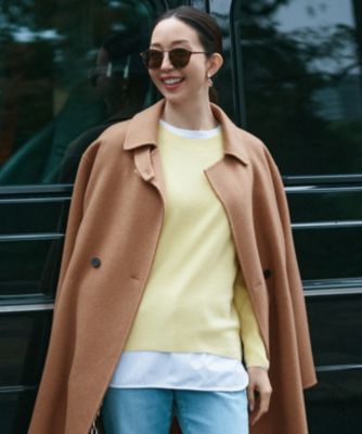 23区(ニジュウサンク)の【洗える】ウールカシミヤ クルーネック ニット