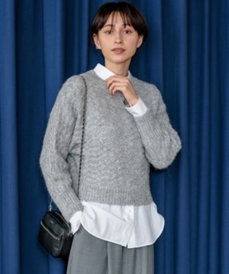 23区(ニジュウサンク)の【洗える】スパングル ドルマンスリーブ ニット