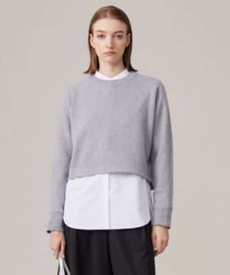 ICB L(アイシービー エル)の【洗える】ソフトカシミヤミックス ラメ