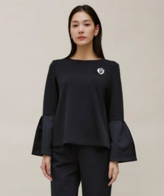 　【洗える】ミリオーネダンボールニットブラウス