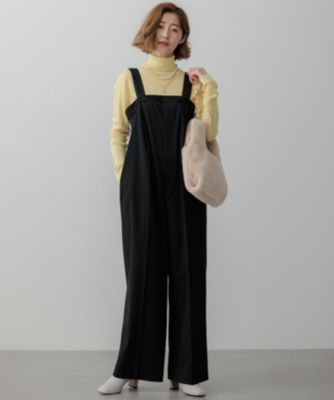 Curensology】24SSコットンレースオールインワンブラック