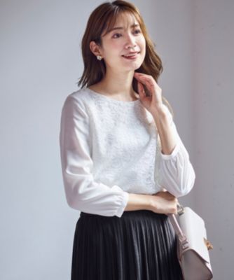 集英社HAPPY PLUS STOREany SiS（エニィスィス）/【洗える】レイヤードレース ブラウス