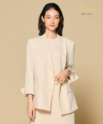 集英社HAPPY PLUS STOREBEIGE，（ベイジ）/【洗える】CINDY / ダブルブレストジャケット