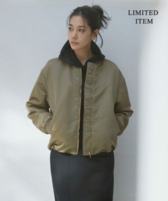 ICB L(アイシービー エル)の【WEB限定】 ナイロンラスターサテン MA-1