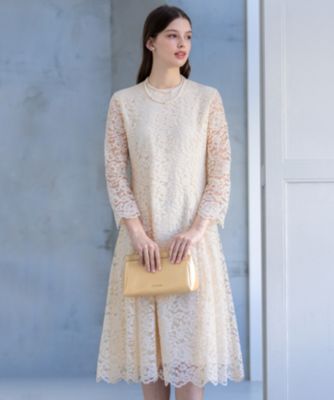 美品２３区アプロディール　レースドレス APPLAUDIR】デリカレース ドレス / 23区 | ファッション通販