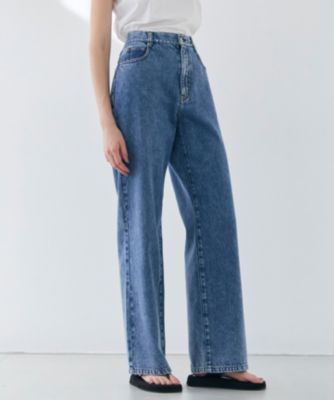 集英社HAPPY PLUS STOREBEIGE，（ベイジ）/【洗える・SPRiNG 3月号掲載】FICUS / デニムワイドストレートパンツ