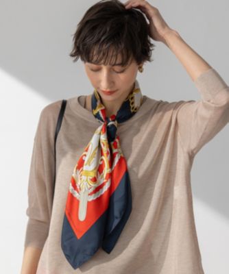 23区シルクダイヤスカーフ 杏さん着用】シルク ダイヤ スカーフ / 23区 | ファッション通販
