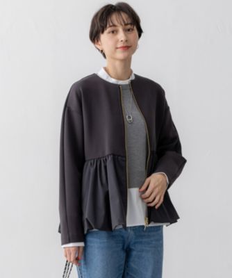 ラスト値下げ23区今季新品未使用【洗える】コットンエアーバルーン ライトアウター 23区 S(ニジュウサンク エス)の【洗える】コットンエアー