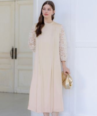 sahara Bi-Color Sheer Jacquard Dress