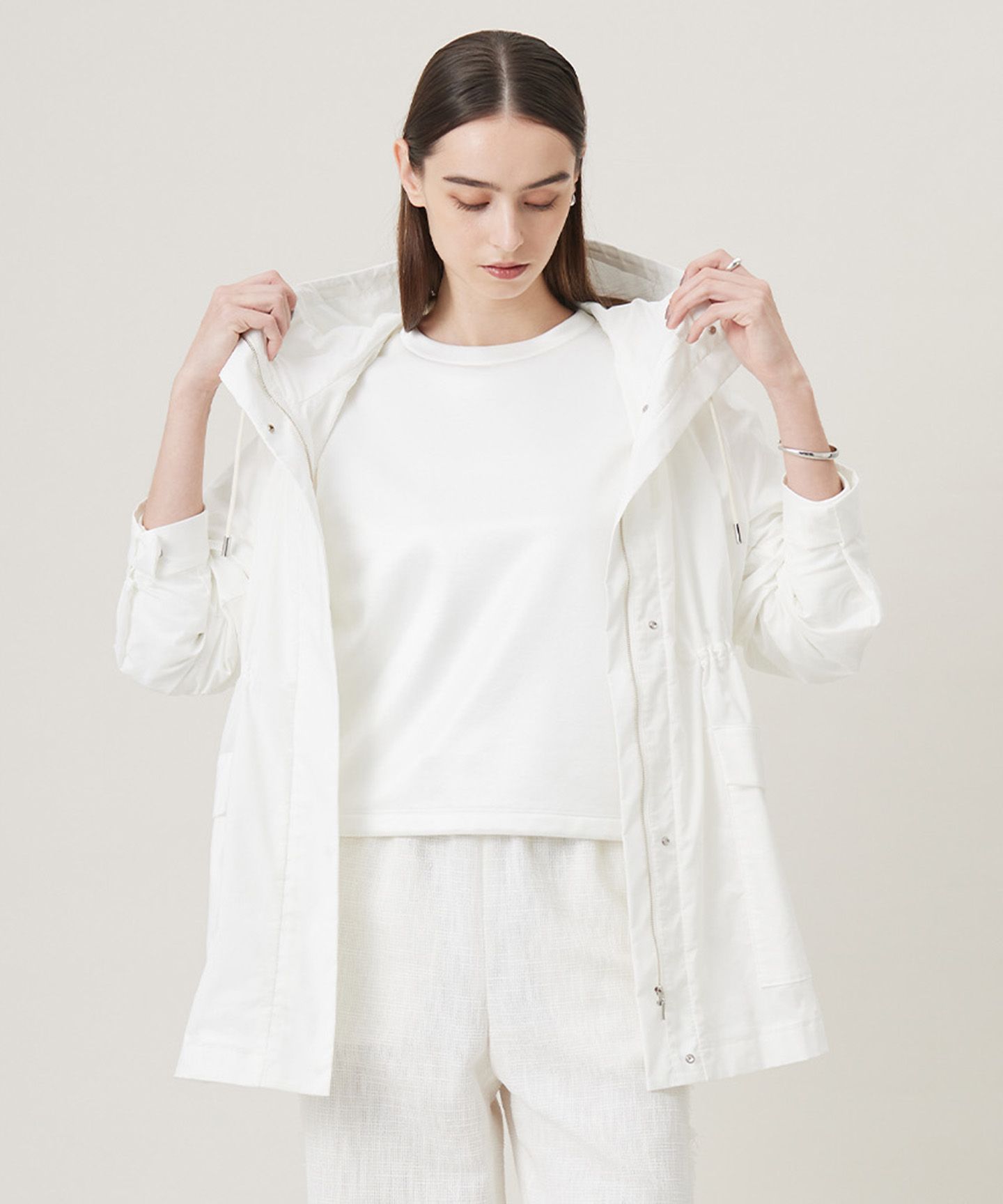 ICB(アイシービー)/【撥水加工】メモリーストレッチタフタ マウンテンパーカー