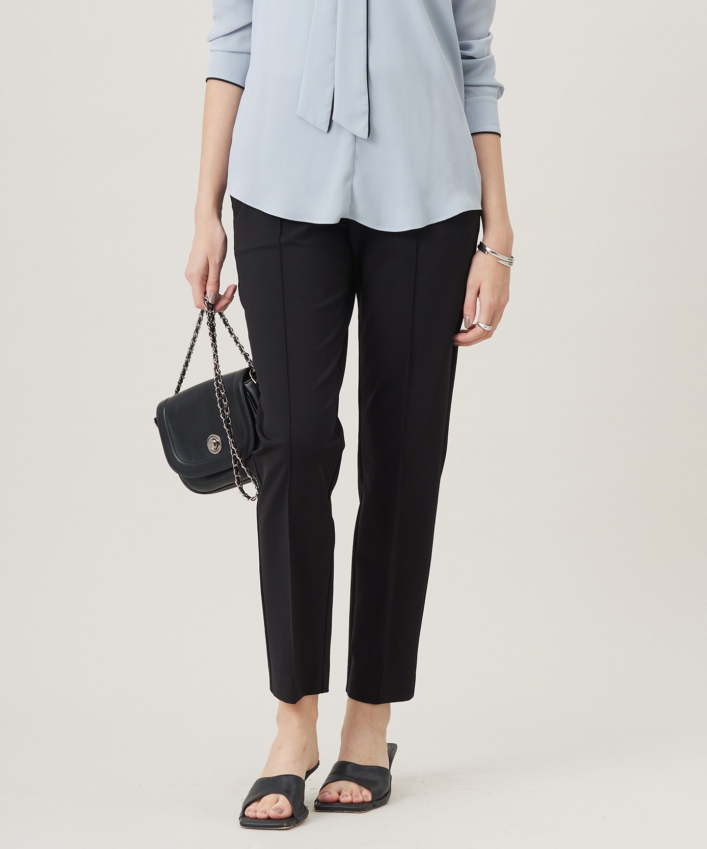 ICB(アイシービー)/【洗える】 コットンコンプレッシャー パンツ