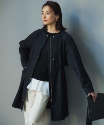 23区新品【撥水加工】ライトツイル ノーカラーコート38 23区｜【撥水加工】ライトツイル ノーカラーコート | Rakuten