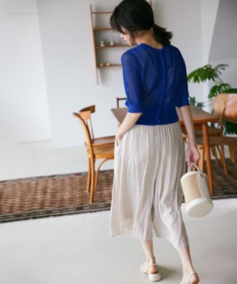 集英社HAPPY PLUS STORE組曲 S（クミキョク　エス）/【WEB限定カラーあり】ギャザーライトデシン パンツ