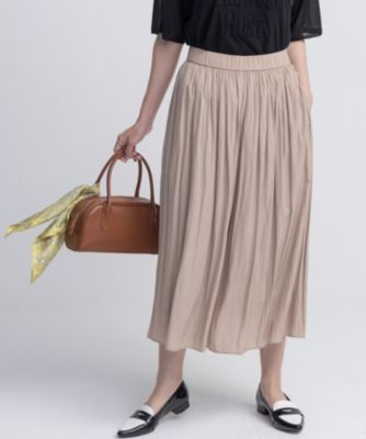 組曲(クミキョク)の【WEB限定カラーあり】ギャザーライトデシン パンツ