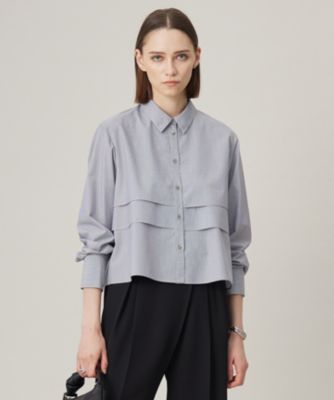 ICB クリーンブロード クロップドブラウス 洗える】 クリーンブロード クロップドブラウス | ICB | マルイ