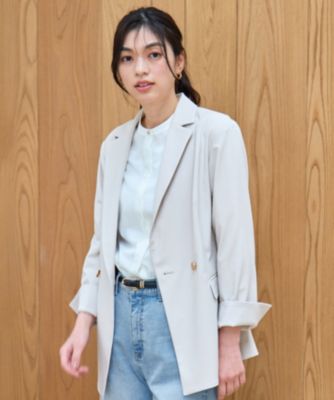 集英社HAPPY PLUS STOREANY（エニィ）/【手洗い可/UVケア/セットアップ着用可】イージーケアライトストレッチダブルジャケット