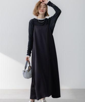集英社HAPPY PLUS STORE23区 S（ニジュウサンク エス）/【吸水速乾/防シワ/洗える】ジョーゼットサテン キャミソールワンピース