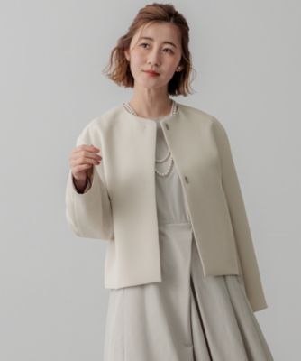 集英社HAPPY PLUS STORE23区 S（ニジュウサンク エス）/【VERYコラボ】ストレッチトリプルクロス ノーカラージャケット