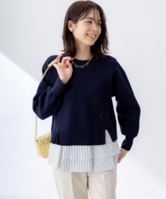 集英社HAPPY PLUS STORE組曲 S（クミキョク　エス）/スウェットライクニットプルオーバー