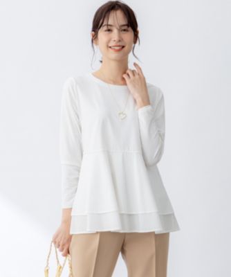 集英社HAPPY PLUS STORE組曲 L（クミキョク　エル）/シャツコンビティアード ロングTシャツ