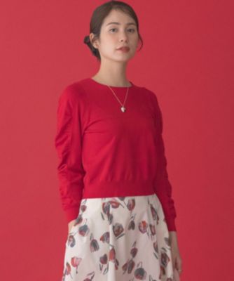 集英社HAPPY PLUS STORE組曲 L（クミキョク　エル）/ハートボタン ニットプルオーバー