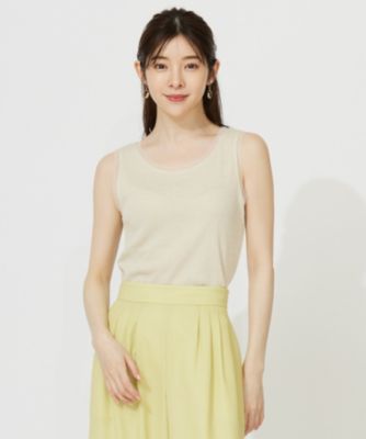 集英社HAPPY PLUS STOREany SiS（エニィスィス）/【洗える】チュールコンビラメ タンクトップ