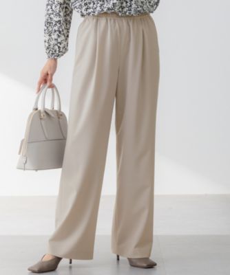 【セットアップ対応/洗える】2WAYストレッチツイル ワイドパンツ