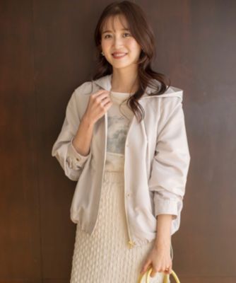 anysis 【撥水・UVカット・花粉ガード】2WAYラグランフーディ ブルゾン 撥水・UVカット・花粉ガード】2WAYラグランフーディ ブルゾン