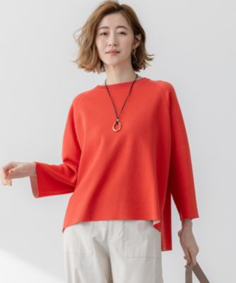 集英社HAPPY PLUS STORE23区 L（ニジュウサンク エル）/【洗える】バイカラー リターンスリーブ ニット