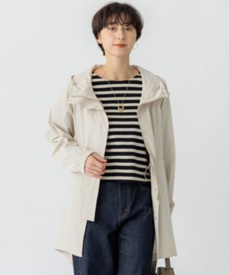 新品未使用　23区撥水加工ナイロン2WAYストレッチ フーデットアウター 23区(ニジュウサンク)の【撥水加工】ナイロン2WAYストレッチ