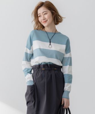 集英社HAPPY PLUS STORE23区 L（ニジュウサンク エル）/【洗える】コットンポリエステルストレッチ ショート ニット