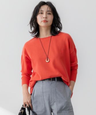 集英社HAPPY PLUS STORE23区 S（ニジュウサンク エス）/【洗える】コットンポリエステルストレッチ オーバーサイズ ニット