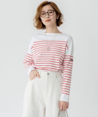 今期【洗える】Armor-lux スムース パネルボーダー カットソー 23区 L(ニジュウサンク エル)の【洗える】Armor-lux スムース
