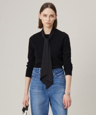 集英社HAPPY PLUS STOREICB L（アイシービー　エル）/【洗える】 クロスコンビ ボウタイニット