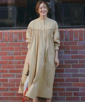 23区【洗える】コンパクトライトクロス ピンタック ワンピース 23区｜【洗える】コンパクトライトクロス ピンタック ワンピース