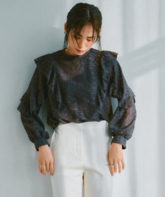 集英社HAPPY PLUS STOREany SiS（エニィスィス）/【洗える】ラッフルレース トップス