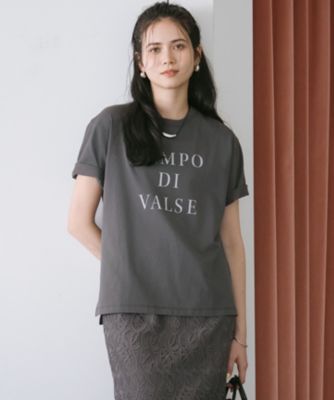 集英社HAPPY PLUS STORE23区 L（ニジュウサンク エル）/【SLOW/一部店舗限定】MVSコットン  ロゴTシャツ