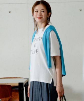 集英社HAPPY PLUS STORE23区（ニジュウサンク）/【SLOW/一部店舗限定】MVSコットン  ロゴTシャツ