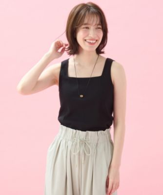 集英社HAPPY PLUS STOREany FAM（エニィファム）/【洗濯機可/UVカット/抗菌防臭/アンチピリング】スクエアタンクトップ