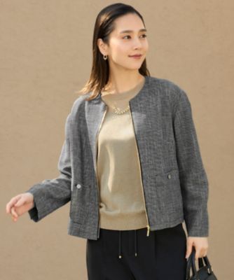 集英社HAPPY PLUS STORE自由区（ジユウク）/【SHIHOさん着用・洗える】ライトカラミノーカラー ジャケット