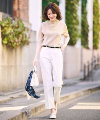 ANY SIS(エニィスィス)の【美Denimシリーズ】センタープレスセミフレア