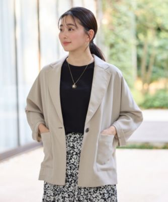 ANY(エニィ)の【洗濯機可】テックリネンドルマンジャケット通販