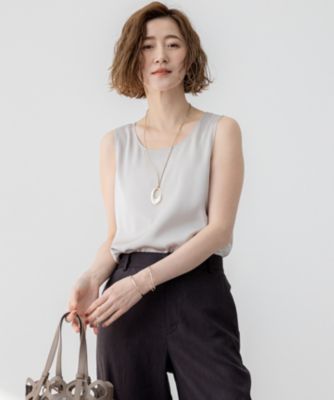 集英社HAPPY PLUS STORE23区（ニジュウサンク）/【杏さん着用/Oggi5月号掲載】ミスティサテン タンクトップ