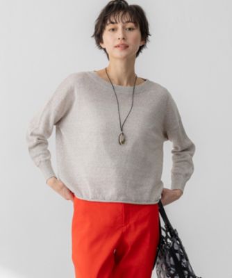 集英社HAPPY PLUS STORE23区（ニジュウサンク）/【洗える】ピュアリネン ワイド ニット