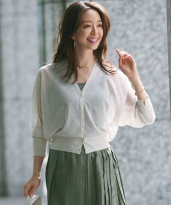 集英社HAPPY PLUS STORE23区（ニジュウサンク）/【杏さん着用】シャイニーシアー ドルマンスリーブ カーディガン
