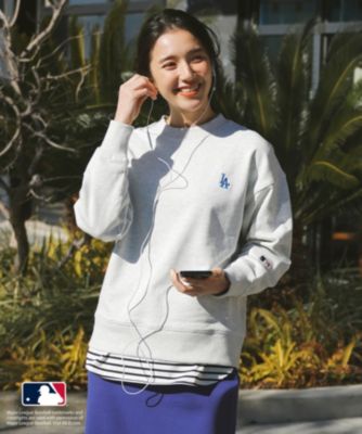 集英社HAPPY PLUS STOREany FAM（エニィファム）/【洗濯機可/UVケア】MLB/メジャーリーグベースボール クルーネックスウェット