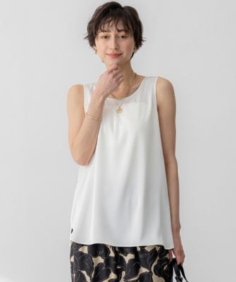 集英社HAPPY PLUS STORE23区 S（ニジュウサンク エス）/【杏さん着用/Oggi5月号掲載】ミスティサテン タンクトップ