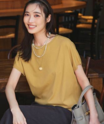 今期　レーヨンポリエステルストレッチ プルオーバー ニット 23区 S(ニジュウサンク エス)の【新色追加/洗える】レーヨン