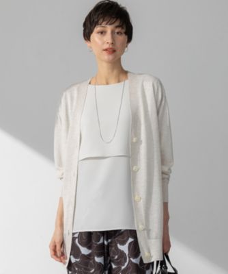 集英社HAPPY PLUS STORE23区（ニジュウサンク）/【CanCam10月号掲載/CLASSY.10月号掲載】シャイニーシアー カーディガン